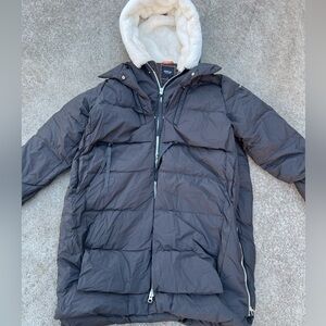 Orolay 092 Universe Long Winter Down Puffer Jacket Womens XL Fur Lined Hood